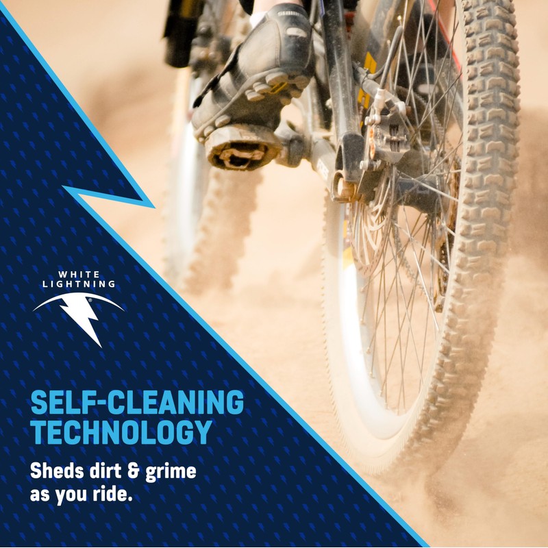 White Lightning Clean Ride Self-Cleaning Wax Bicycle Chain Lubricant –