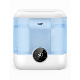 DREO 6L Top Fill Humidifiers for Bedroom, 60H Runtime 28 dB Quiet Supersized Cool Mist Air Humidifiers for Large Room, Baby Nursery, Plant, Indoor, Night Light, Easy to Clean, Precise Humidity Control