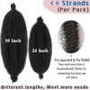 8 Packs Pre-Separated Springy Afro Twist Hair For Distressed Soft