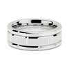 100S JEWELRY Tungsten Rings For Men Wedding Band White Gold