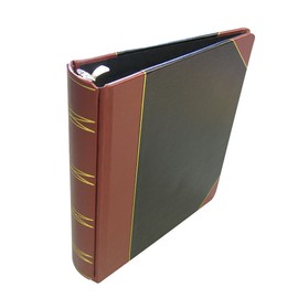 Corpkit Corporate Records, 3 Ring Minute Book: 1/4 Bind Leather Binder, 8.5 x 11- Binder only