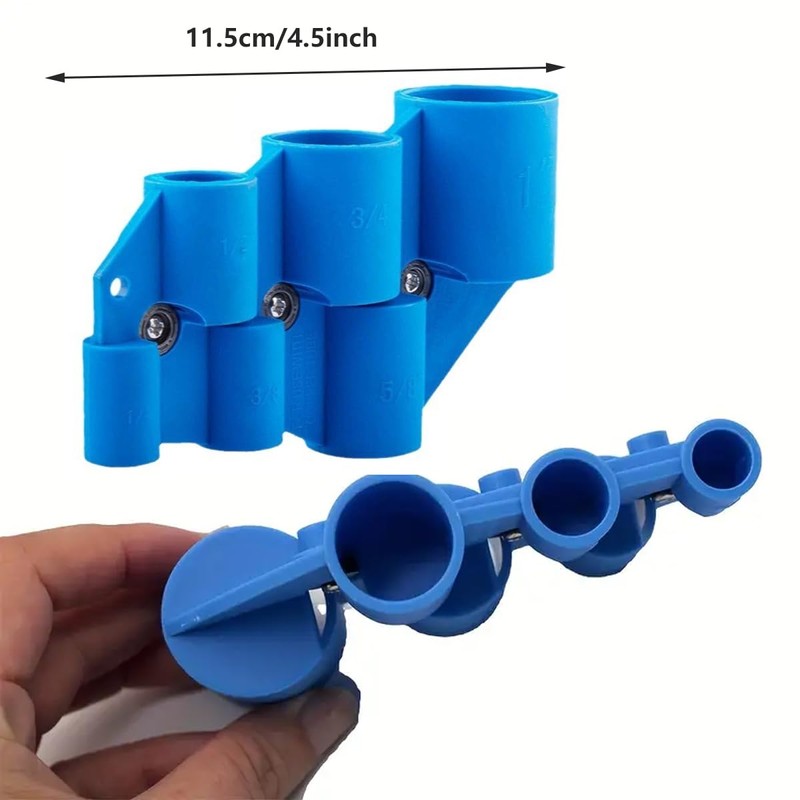 AIMALL Precision Deburring Pipe and Depth Gauge Tool, Multifunctional Blue