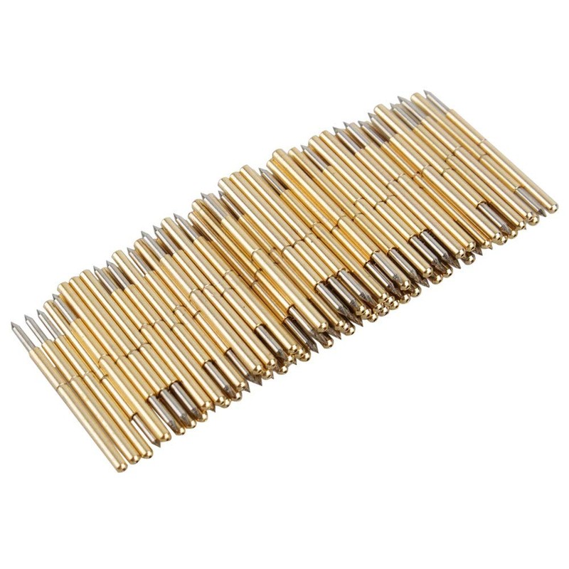 100pcs Spring Test Probe P75-B1 Spring Thimble Round Pogo Pin