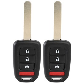 KEYALL 2 X Remote Head Key for Honda Accord LX/LXS/SPORT for Civic LX for CR-V 2016-2018 MLBHLIK6-1TA - 433Mhz