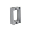 1-Gang Weatherproof Extension Adapter, Two 1/2 in. Threaded Outlets, Gray