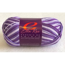 Ella Rae PHOENIX DK PRINT Cotton Yarn 100g 14 Victorian Delight