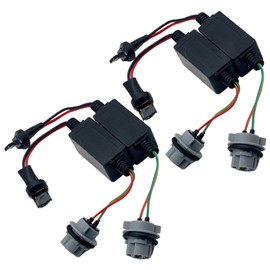 TIGRE BLANC High Fla Prevention Resistor T20 LED Turn Signal for Turn Signals, Single Socket, Canceller, Warning Light, 12 V, 20 W, 6 Ohm, Set of 4