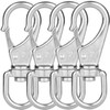 Faneta Stainless Steel Swivel Eye Snap Hooks, Flag Pole Clips,