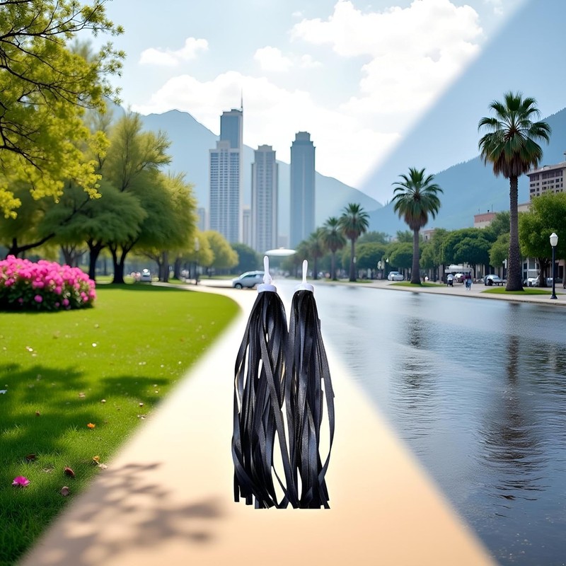 Bicycle Handlebar Streamers, Rainbow Tassels, for Bike Accessories for Scooter