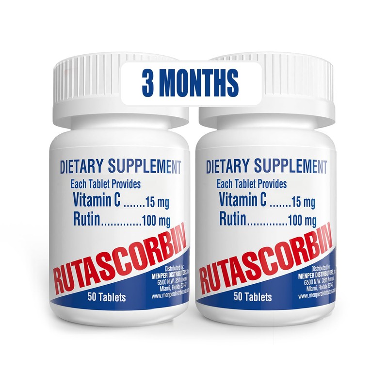 RUTASCORBIN Rutin and Vitamin C Tablets for Circulation and Immune