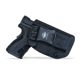 Kydex IWB Holster Springfield XD MOD .2 3" Sub-Compact 9MM / .40 S&W Single Stack Pistol Case Inside Waistband Carry Concealed Holster Springfield XD 9mm Guns Accessories (Black, Left Hand Draw)