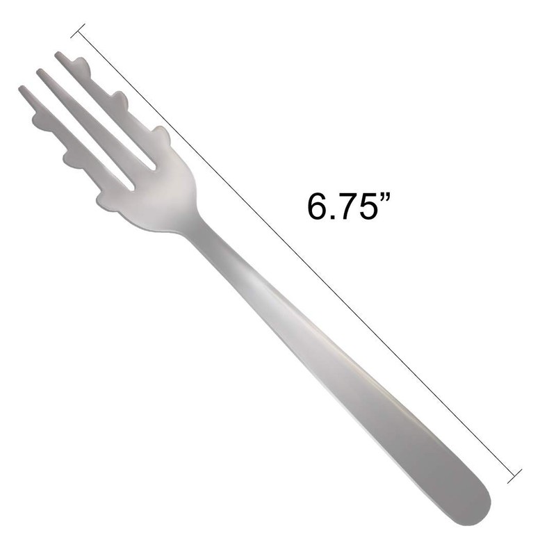 For-Ghetti Forks – 4 Spaghetti Twirling Utensils with Nubs, Stainless