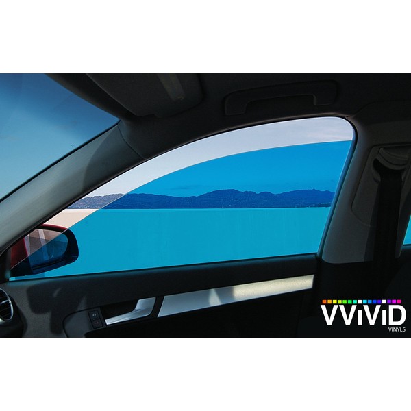 VViViD Colorful Transparent Vinyl Car Window Tinting 30 Inch x 60 Inch 2 Roll Pack (Blue)