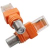 BLLNDX RF to RJ45 Converter 2PCS F Female to RJ45