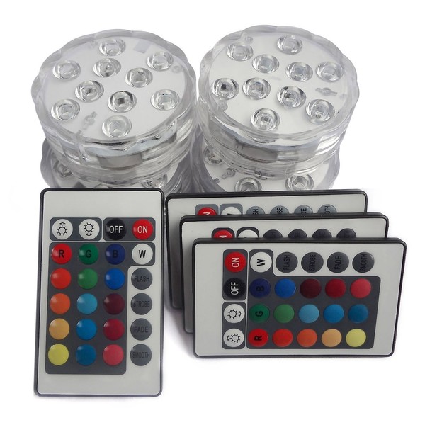 Tripop Waterproof LED Vase Light, RGB Color Changing and Batteries