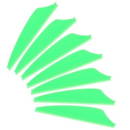 PATIKIL Arrows Vanes, 100 Pack 1.65 Inch Arrow Fletching Archery Arrow Feather Shield Fletch for DIY Target Shooting, Green