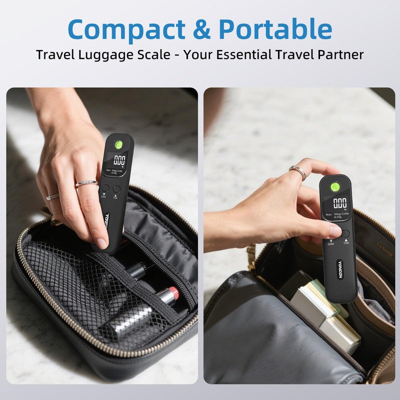 Luggage Scale - 110lb Digital Suitcase Weight Scale with LCD