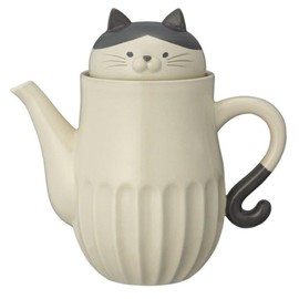 Decore Corporation Shinogineko Teapot, Size (W x H): Approx. 6.8 inches (17.2 cm), φ3.8 inches (9.6 cm), H17 MG-47611