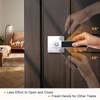 Probrico Square Heavy Duty Door Handle with Black Leather Hand