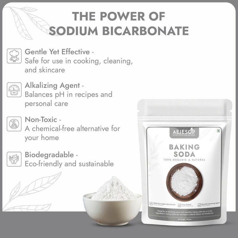 AEJESOP Baking Soda, Sodium Bicarbonate,7oz(200g)
