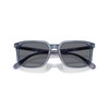 Coach 0HC8411U TRANSPARENT BLUE 55 Sunglasses, Transparent blue, 55