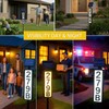 Hvatry Solar Address Sign, Waterproof House Numbers for Outside Light