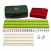 144-Piece Mini Chinese Mahjong Travel Set with Playing Mat &