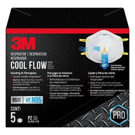 3M 3m Respirador Con Válvula 8511, color, 1 count, pack of/paquete de
