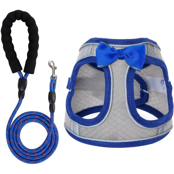 Dog Harness with Leash Set, Step-in Breathable Puppy Cat Dog