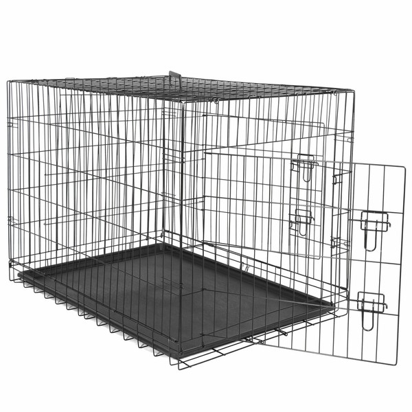 Segawe 42" Large Dog Crate House Kennel Folding Pet Cage