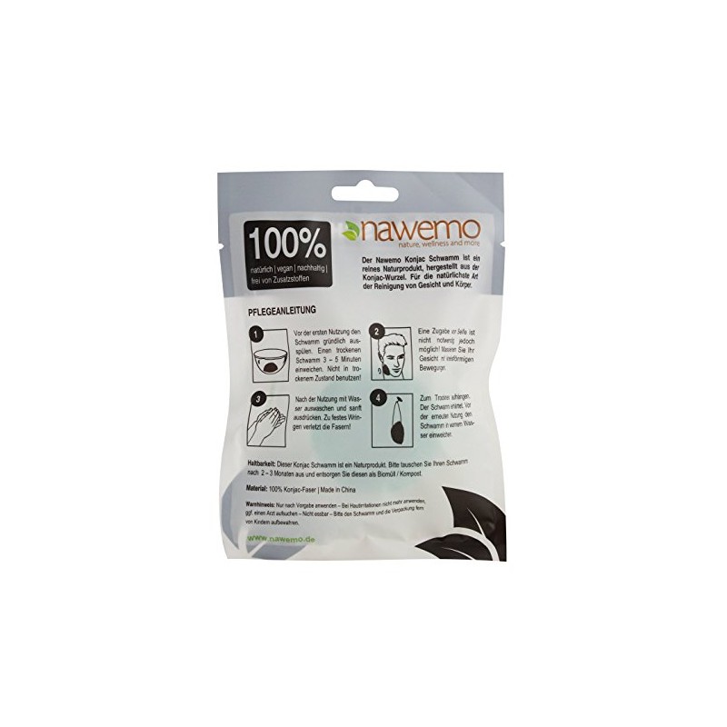 Konjac Men's Sponge Peppermint for Men Skin Pack of 3