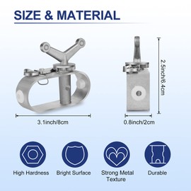 131ft Pool Cover Cable and Winch Kit Pool Covers for Above Ground Pools 10x16 Pool Cover Cable for Securing Above Ground Swimming Pool Covers(Blue)