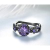 MAIHAO Fashion Rings White Fire Opal CZ Fashion Round Purple