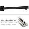 Voolan 20" Square Shower Arm with Flange and Teflon Tape,
