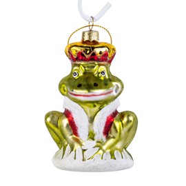 Glass Christmas Tree Ornament, Christmas Tree Ornament, Tree Ornament, Christmas Tree Ornament, Ornaments Mini Ornaments for Xmas Decoration (The Frog Prince)