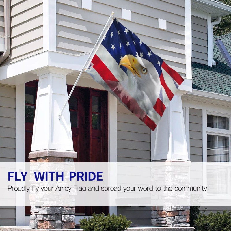 Anley Fly Breeze 3x5 Ft US Bald Eagle Decorative Flag