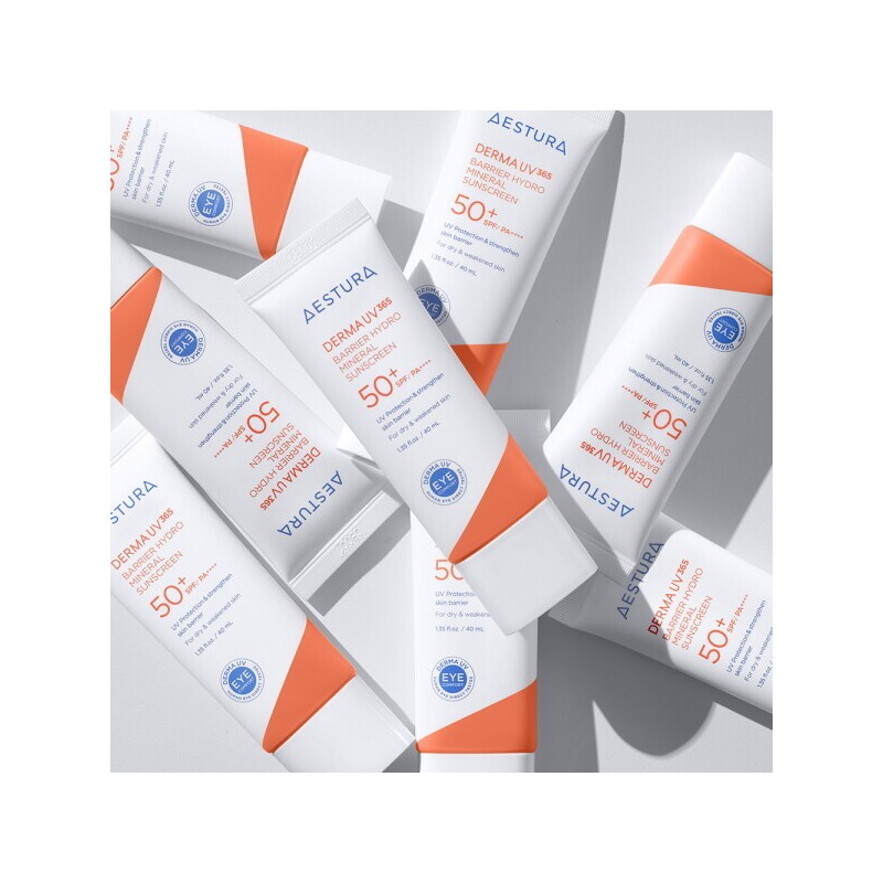 Astra 에스트라 더마UV365 장벽수분 무기자차 선크림 40ml x 2개 Estra