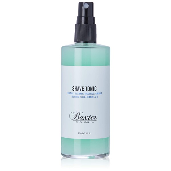 Baxter of California Shave Tonic For Men | Non-Drying | Hydrate & Strengthen | Aloe Extract and Eucalyptus | 4 fl oz.