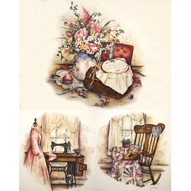 Paula Vaughan - Stitch In Time Artist's Proof on Paper 3 Print Suite