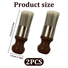 2pcs Leather Cleaning Brush, Furniture Brush,Soft to The Touch, Strong and Durable, Suitable for Polishing Furniture, Cleaning Fog Lights ＆ car, and Repairing Leather Products