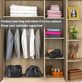 GONGKANGYUAN 30 Pack Dust Bags for Handbags Travel Storage Pouch, Silk Handbag Dust Cover Bags for Purses Pocketbooks Shoes Boots