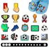 18PCS Shoe Charms for Shoes with Wristband,Football Soccer Shoes Charms,