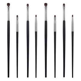 16Pcs Mini Smudge Brush for Eyeliner Eye Makeup Brush Set Eyeshadow Brushes Eyeliner Brushes for Powder Gel Cream Liquid Concealer-Brush Eye liner Blending Highlighting-brush Soft Natural Pony Hair