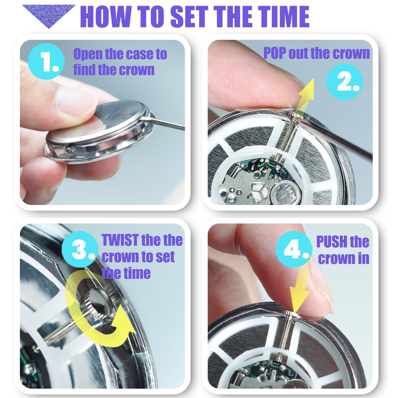 Betus Car Dashboard Clock - Stick on Dashboard or Install