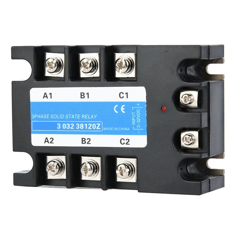 Three Phase Solid State Relay 3-32VDC Input DC AC Electrical