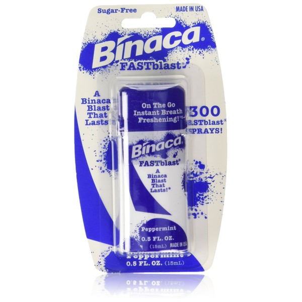 Binaca Fastblast Breath Spray Peppermint-0.5 fl. oz. (6 Pack)
