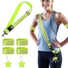 NICKLIN Reflective Strips Adjustable,7Pcs High Visibility Reflective Gear Set,Reflector Belts