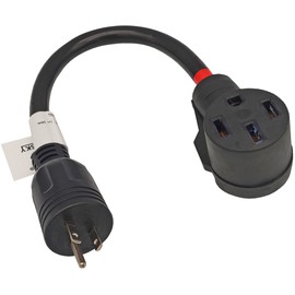 Fullsky FC-EV62045 Household or Generator AC Adapter Cord NEMA 6-20P to NEMA 14-50R Male 6-20P Plug to Female 14-50R EV 4 Prong Receptacle Adapter Only for EV Charging Output Maximum 20Amp 250Volt