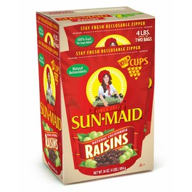 Sun-Maid California Raisins | 32 Ounce Bags | Pack of 2 | Whole Natural Dried Fruit | No Artificial Flavors | Non-GMO | Vegan And Vegetarian Friendly