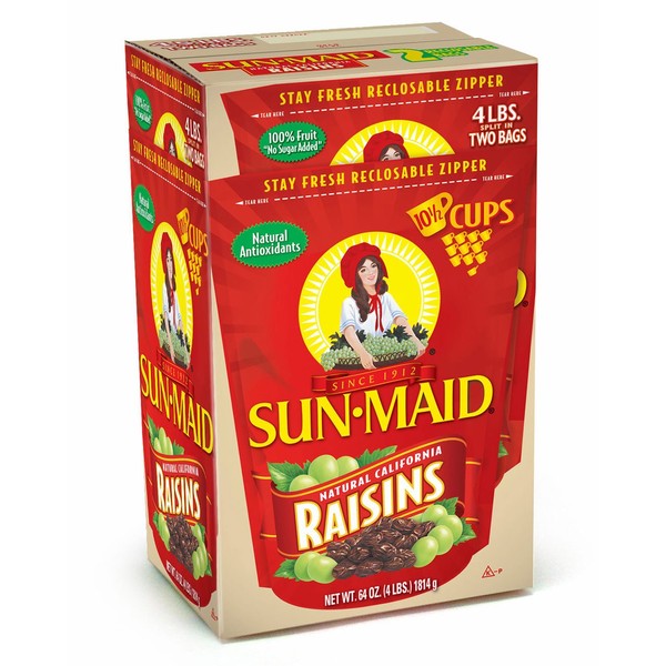 Sun-Maid California Raisins | 32 Ounce Bags | Pack of